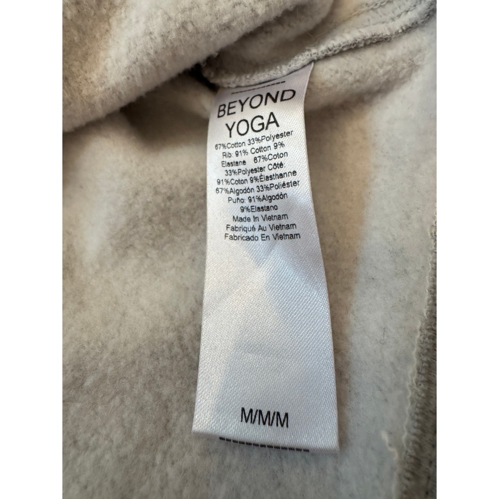 Beyond Yoga Womens Heather Gray Cropped Crewneck Sweatshirt NF7984 Size Medium - Picture 4 of 7